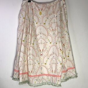 Cynthia Steffe Adorable Coquette Pastel Multicolor Skirt No Sz Tag- W13.5", L24"